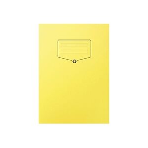 Silvine 100% Recycled A4 Exercise Book, Lined with Margin, Yellow, 64 Pages Silvine 100% Recycled A4 Exercise Book, Lined with Margin, Yellow, 64 Pages