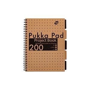 Pukka Pad Pukka Kraft A4 Project Book (4 Packs of 3) Pukka Pad Pukka Kraft A4 Project Book (4 Packs of 3)