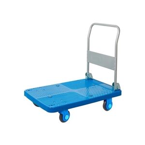 Proplaz Super Silent Platform Trolley; Silent Castors; 300kg Blue/Grey Proplaz Super Silent Platform Trolley; Silent Castors; 300kg Blue/Grey