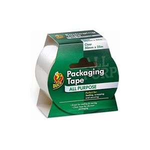 Duck Tape Ducktape Packaging Tape 50mmx25m Clear (Pack of 6) 224499 Duck Tape Ducktape Packaging Tape 50mmx25m Clear (Pack of 6) 224499