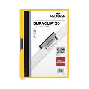 Durable DURACLIP 30 A4 Folder Yellow Durable DURACLIP 30 A4 Folder Yellow