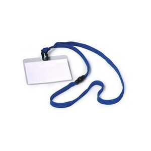 Durable Lanyard Name Badge 60x90mm Blue Durable Lanyard Name Badge 60x90mm Blue