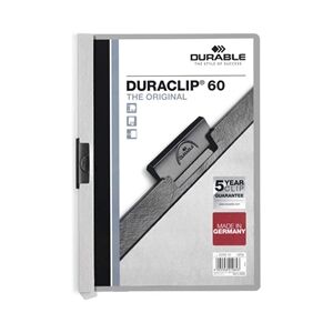 Durable DURACLIP 60 A4 Folder Grey Durable DURACLIP 60 A4 Folder Grey