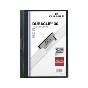 Durable DURACLIP 30 A4 Folder Dark Green Durable DURACLIP 30 A4 Folder Dark Green