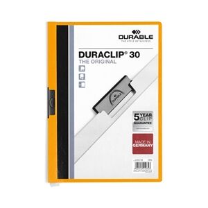 Durable DURACLIP 30 A4 Folder Orange Durable DURACLIP 30 A4 Folder Orange