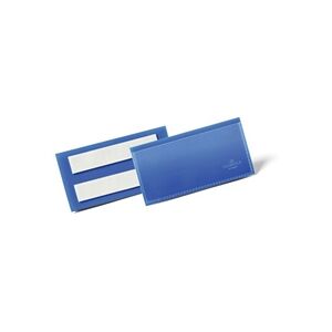 Durable Adhesive Pocket 100x38mm Blue Durable Adhesive Pocket 100x38mm Blue