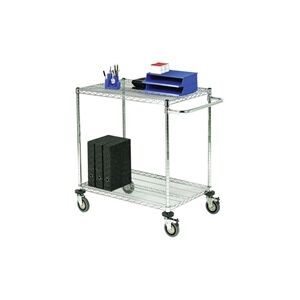 Unbranded Mobile Trolley 2-Tier Chrome Unbranded Mobile Trolley 2-Tier Chrome