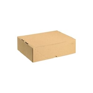Unbranded Carton With Lid 305x215x100mm Brown (10 Pack) Unbranded Carton With Lid 305x215x100mm Brown (10 Pack)