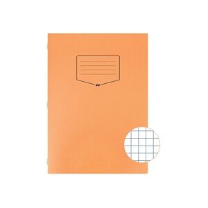 Silvine Tough Shell Exercise Book A4 7mm Squares Orange (25 Pack) Silvine Tough Shell Exercise Book A4 7mm Squares Orange (25 Pack)