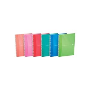 Oxford Office Wirebound Notebook Transparent Assorted A5 (Pack of 5) Oxford Office Wirebound Notebook Transparent Assorted A5 (Pack of 5)