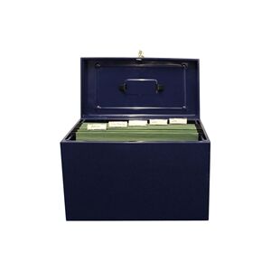 Cathedral Metal File Box Foolscap Blue - HOBL Cathedral Metal File Box Foolscap Blue - HOBL