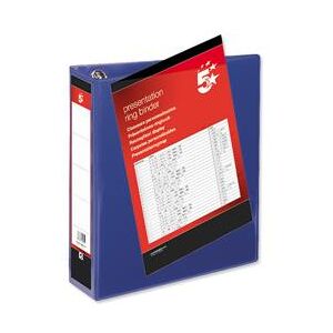5 Star Office Presentation Binder Poly D-Ring 50mm A4 Blue Pack 10 5 Star Office Presentation Binder Poly D-Ring 50mm A4 Blue Pack 10