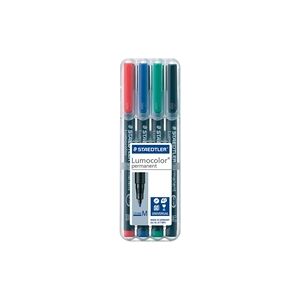 Staedtler Lumocolour Universal Pen Permanent Medium Assorted (4 Pack) Staedtler Lumocolour Universal Pen Permanent Medium Assorted (4 Pack)