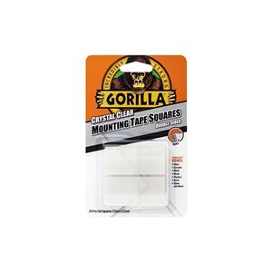 Gorilla Glue Gorilla Mounting Tape Squares Clear (24 Pack) 3044111 Gorilla Glue Gorilla Mounting Tape Squares Clear (24 Pack) 3044111