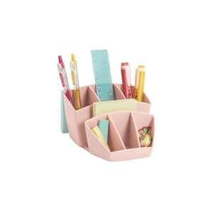 CEP Mineral Desk Tidy with 8 Sections Pink 105802681 CEP Mineral Desk Tidy with 8 Sections Pink 105802681