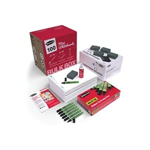 Show-me StayClean A4 Whiteboards (100 boards, pens erasers cleaners) Show-me StayClean A4 Whiteboards (100 boards, pens erasers cleaners)