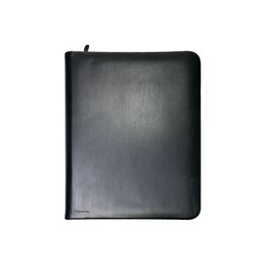 Monolith Zipped Leather Ring Binder A4 Black Monolith Zipped Leather Ring Binder A4 Black