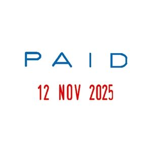 COLOP Self Inking Mini Text and Date Stamp PAID COLOP Self Inking Mini Text and Date Stamp PAID