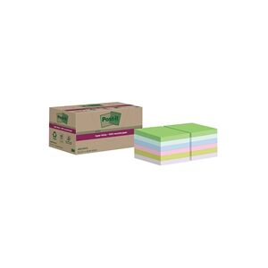 Post-it Super Sticky Recycle 47.6x47.6 Assorted (Pack of 12) Post-it Super Sticky Recycle 47.6x47.6 Assorted (Pack of 12)