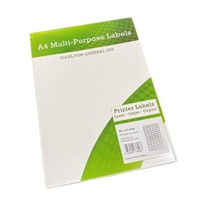 Alpa-Cartridge A4 Multip Labels 65 Per Sheet 38.1x21.2mm White100 Alpa-Cartridge A4 Multip Labels 65 Per Sheet 38.1x21.2mm White100
