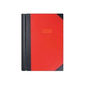 Collins A4 Desk Diary 2 Pages Per Day Black/Red 2026 4226 Collins A4 Desk Diary 2 Pages Per Day Black/Red 2026 4226