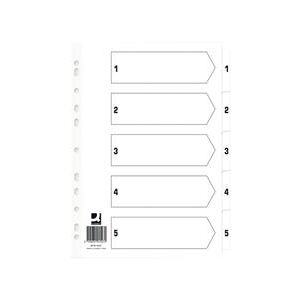 Q-Connect Q Connect Index 1-5 Board Reinforced White (50 Pack) Q-Connect Q Connect Index 1-5 Board Reinforced White (50 Pack)