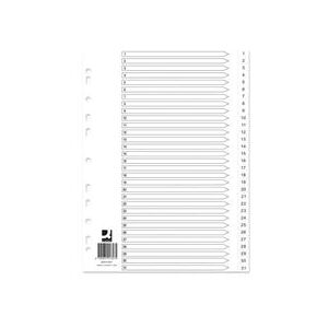Q-Connect Index 1-31 Polypropylene White (10 Pack) KF01357Q Q-Connect Index 1-31 Polypropylene White (10 Pack) KF01357Q