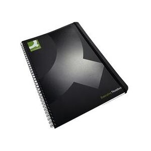 Q-Connect Polypropylene Wirebound Book 160pp A4 Black Pk 3 - KF03729 Q-Connect Polypropylene Wirebound Book 160pp A4 Black Pk 3 - KF03729