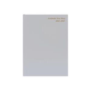 5 Star Academic Day Per Page Diary A4 Silver Grey 26-27 FS668102 5 Star Academic Day Per Page Diary A4 Silver Grey 26-27 FS668102
