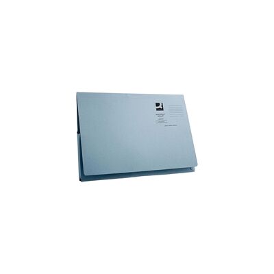 Q-Connect Long Flap Document Wallet Foolscap Blue Pk 50 - KF03929 Q-Connect Long Flap Document Wallet Foolscap Blue Pk 50 - KF03929