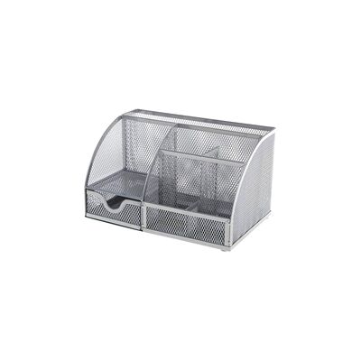 Q-Connect Curved Desktop Organiser Silver Q-Connect Curved Desktop Organiser Silver