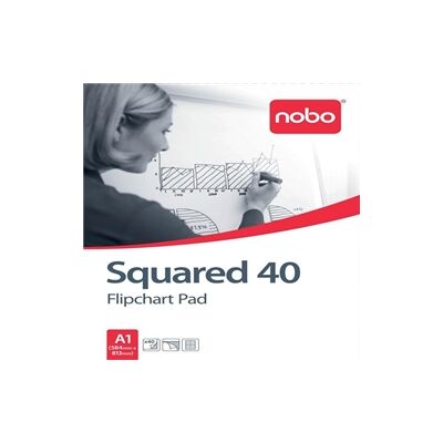 Nobo Squared Flipchart Pad A1 40 Sheet (5 Pack) Nobo Squared Flipchart Pad A1 40 Sheet (5 Pack)
