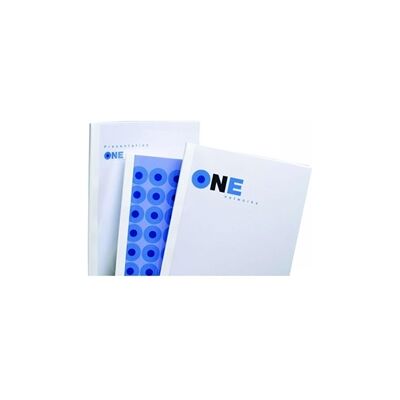 GBC IB370120 A4 Clear Silk White Thermal Binding Cover 35mm Pack of 50 GBC IB370120 A4 Clear Silk White Thermal Binding Cover 35mm Pack of 50