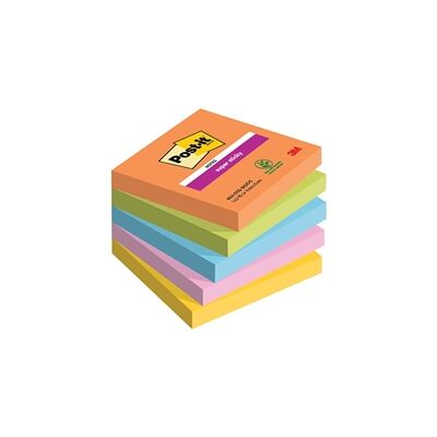 Post-it® Super Sticky Notes Boost 76mm x 76mm Pk5 Post-it® Super Sticky Notes Boost 76mm x 76mm Pk5