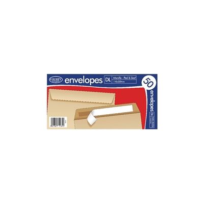 County Stationery DL Manilla Peal and Seal Envelopes (1000 Pack) County Stationery DL Manilla Peal and Seal Envelopes (1000 Pack)