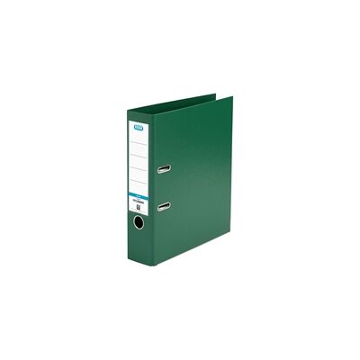 Elba 70mm Lever Arch File Plastic Green A4 Elba 70mm Lever Arch File Plastic Green A4