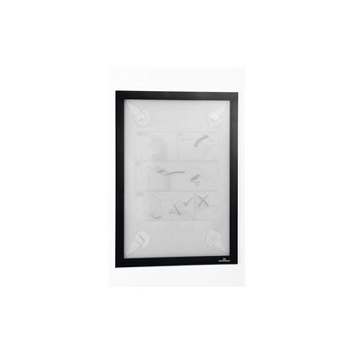 Durable DURAFRAME Self Adhesive Magnetic Signage Frame - A4 Black Durable DURAFRAME Self Adhesive Magnetic Signage Frame - A4 Black