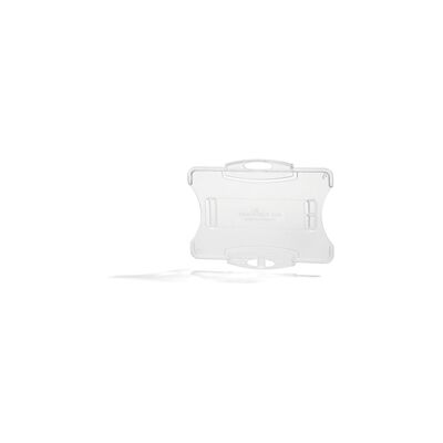 Durable Security Pass ID Card Holders for Lanyards - 10 Pack - Clear Durable Security Pass ID Card Holders for Lanyards - 10 Pack - Clear