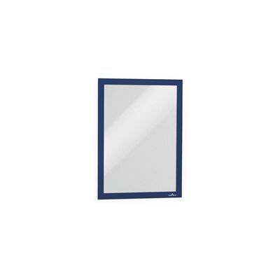Durable DURAFRAME Magnetic Signage Frame - 2 Pack - A4 Blue Durable DURAFRAME Magnetic Signage Frame - 2 Pack - A4 Blue