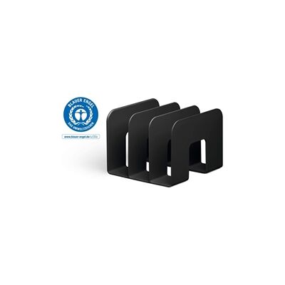 Durable ECO Recycled Plastic Magazine Stand Holder - 2 Pack - Black Durable ECO Recycled Plastic Magazine Stand Holder - 2 Pack - Black