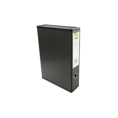 Q-Connect 75mm Box File Foolscap Black (5 Pack) KF20017 Q-Connect 75mm Box File Foolscap Black (5 Pack) KF20017