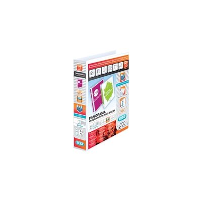 Elba Panorama 40mm 2 D-Ring Presentation Binder A4 White (6 Pack) Elba Panorama 40mm 2 D-Ring Presentation Binder A4 White (6 Pack)