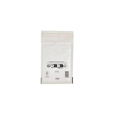 Sealed Air Bubble Lined Postal Bag White A000 110x160mm Pack 100 Sealed Air Bubble Lined Postal Bag White A000 110x160mm Pack 100