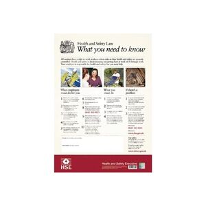 Unbranded Health and Safety Law Poster A2 Unbranded Health and Safety Law Poster A2