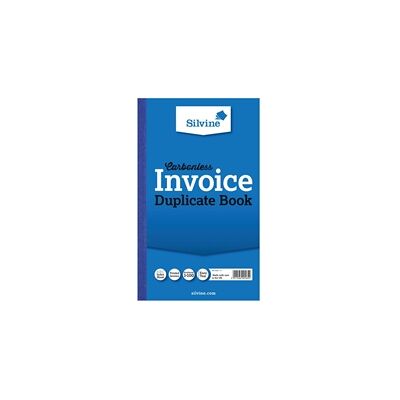 Silvine Carbonless Duplicate Invoice Book 210x127mm (6 Pack) 711-T Silvine Carbonless Duplicate Invoice Book 210x127mm (6 Pack) 711-T
