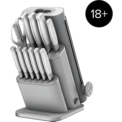 Ninja StaySharp 13-Piece Knife Block Set & Removable Sharpener in White/Grey NK32013EUUKGY1 by SharkNinja Ninja StaySharp 13-Piece Knife Block Set & Removable Sharpener in White/Grey NK32013EUUKGY1 by SharkNinja