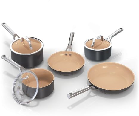 Ninja Extended Life Ceramic 5-Piece Frying Pan & Saucepan Set CW95000UK