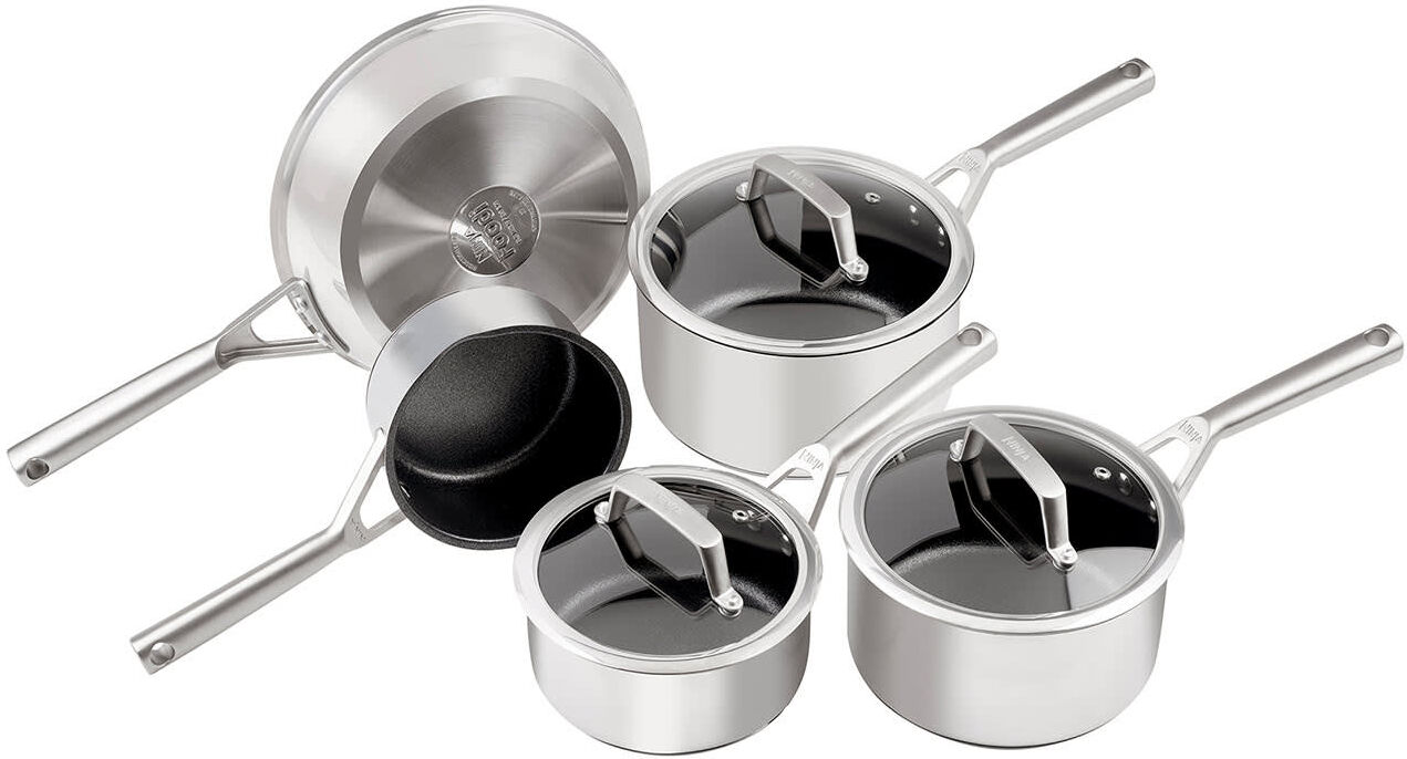 Ninja 5-Piece Pan Set - Stainless Steel with ZEROSTICK - C65000UK
