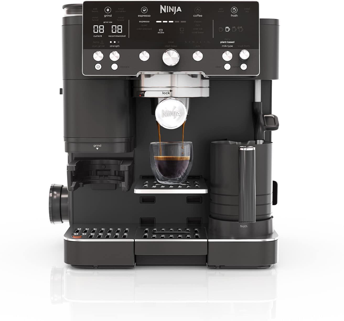 Ninja Luxe Café Premier Espresso Machine - Black ES601UKBK