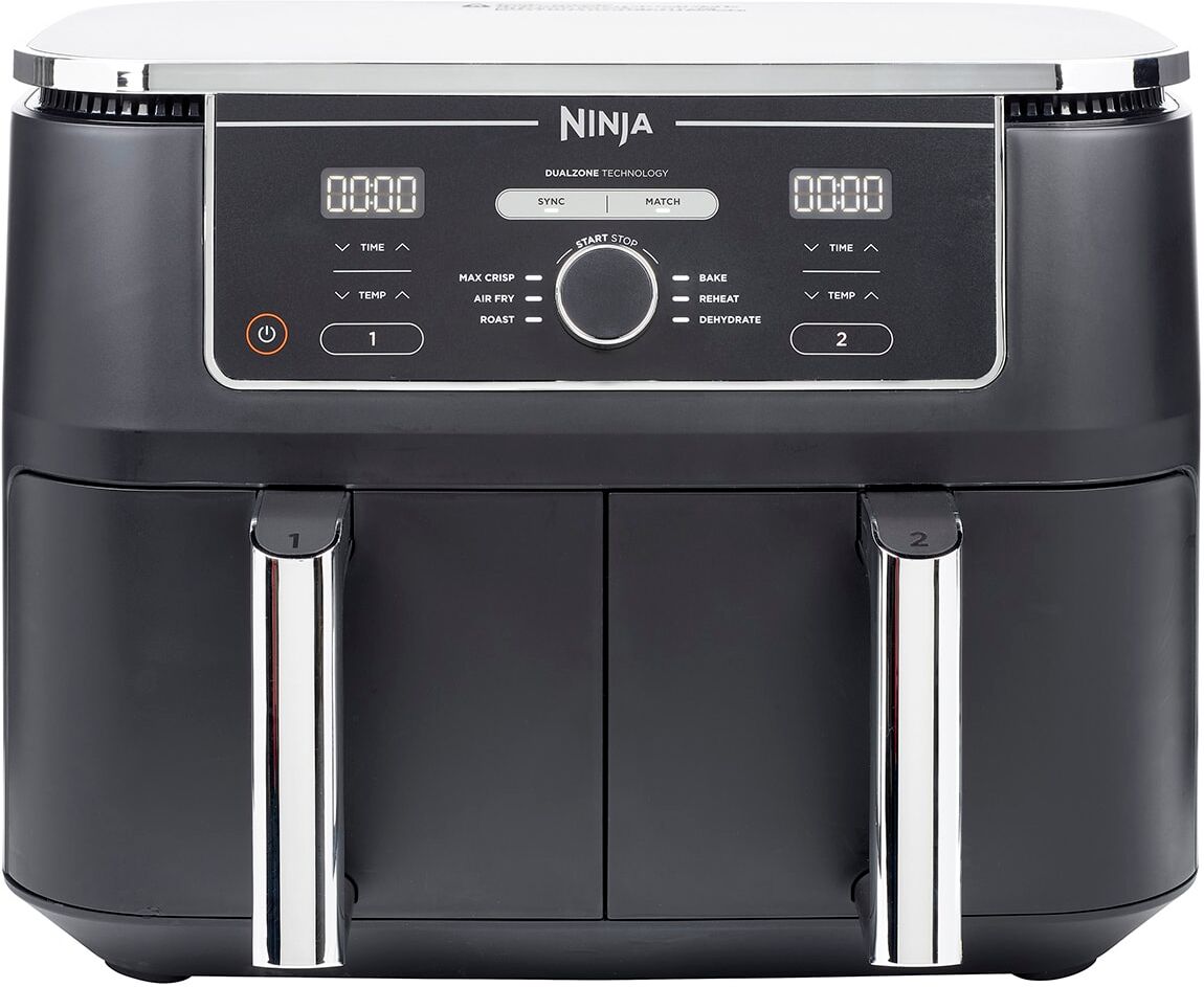Ninja Foodi Air Fryer - Dual Zone MAX - with 6 Cooking Functions - 9.5L - AF400UK